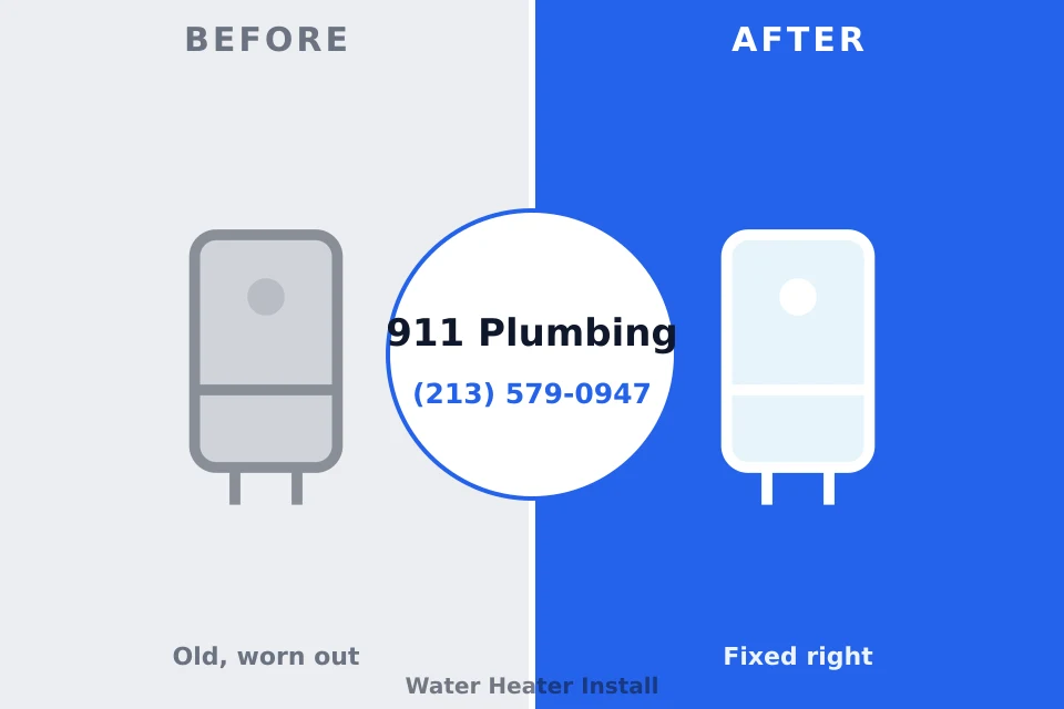 Before and after: plumbing company Shepherdstown, WV
